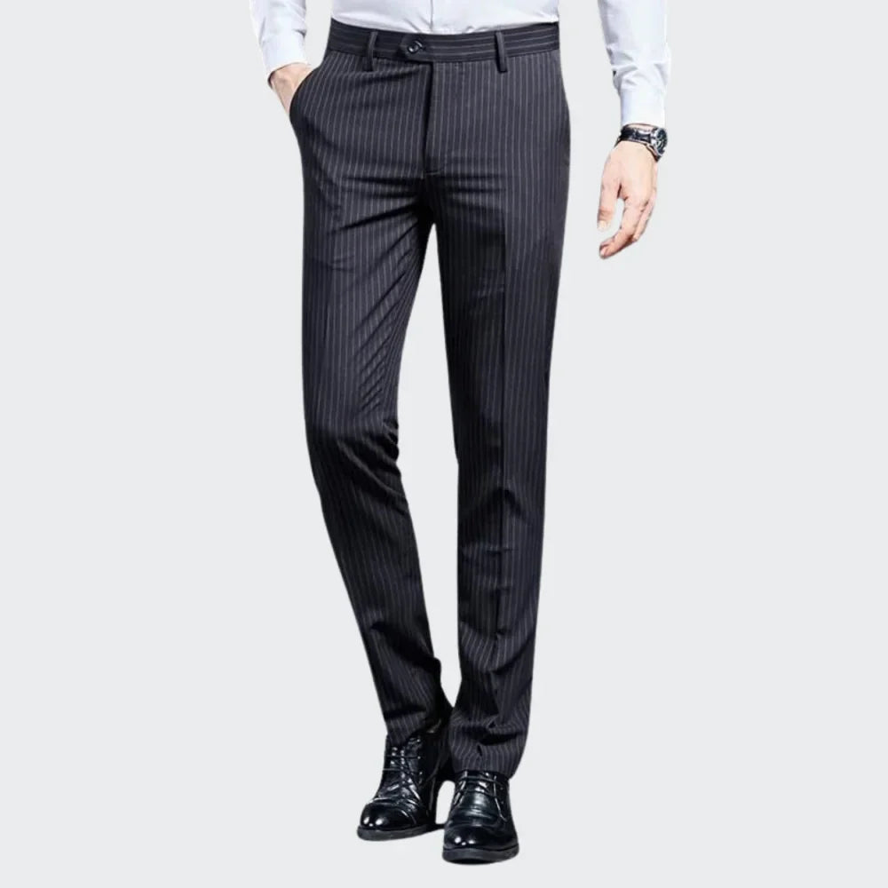 Premium Heren Kostuum Broek Gestreept Zevyn