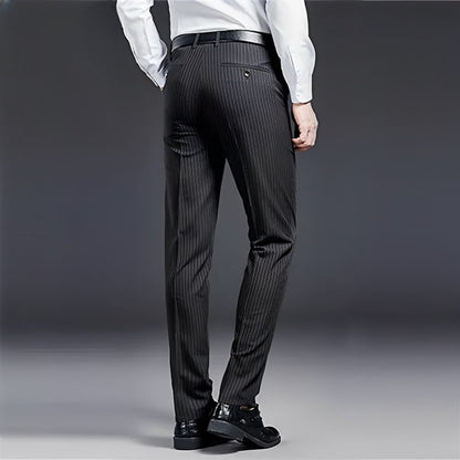 Premium Heren Kostuum Broek Gestreept Zevyn