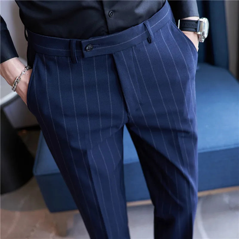 Pinstripe Pakbroek voor Heren Zevyn