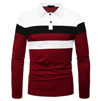 Heren Poloshirt met Lange Mouwen Slingint Zevyn
