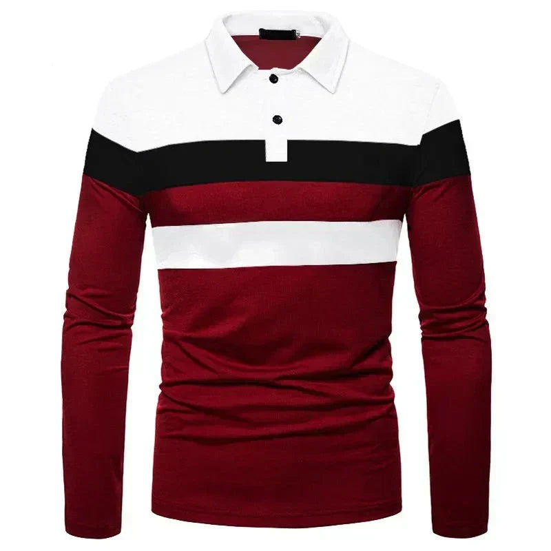 Heren Poloshirt met Lange Mouwen Slingint Zevyn