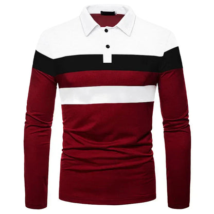 Heren Poloshirt met Lange Mouwen Slingint Zevyn