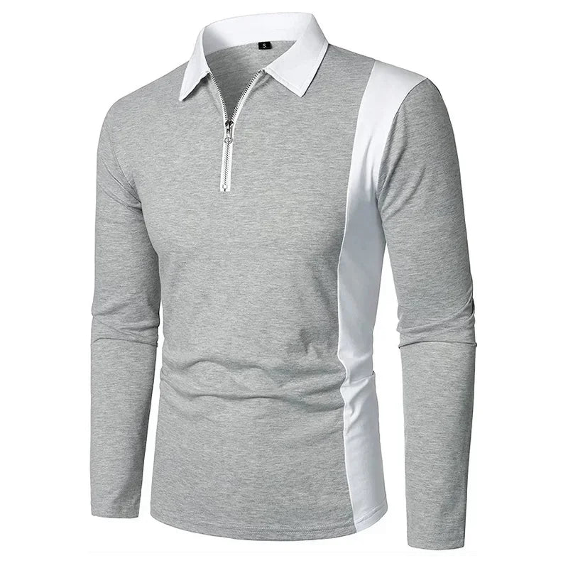 Heren Lange Mouwen Polo Shirt Padrony Zevyn
