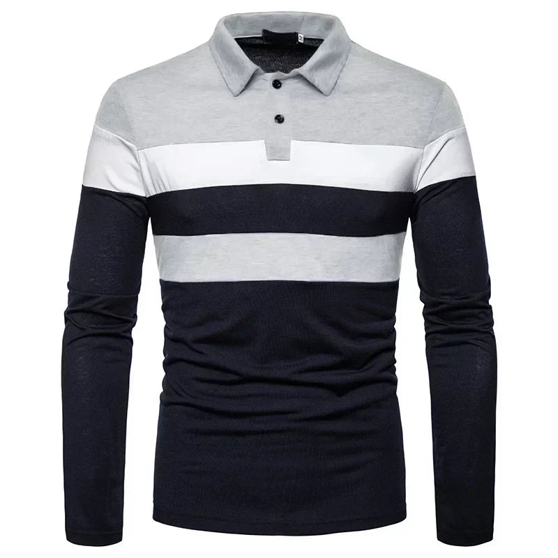 Heren Poloshirt met Lange Mouwen Slingint Zevyn