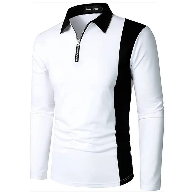 Heren Lange Mouwen Polo Shirt Padrony Zevyn
