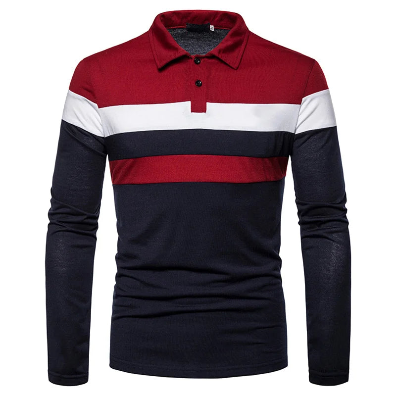 Heren Poloshirt met Lange Mouwen Slingint Zevyn