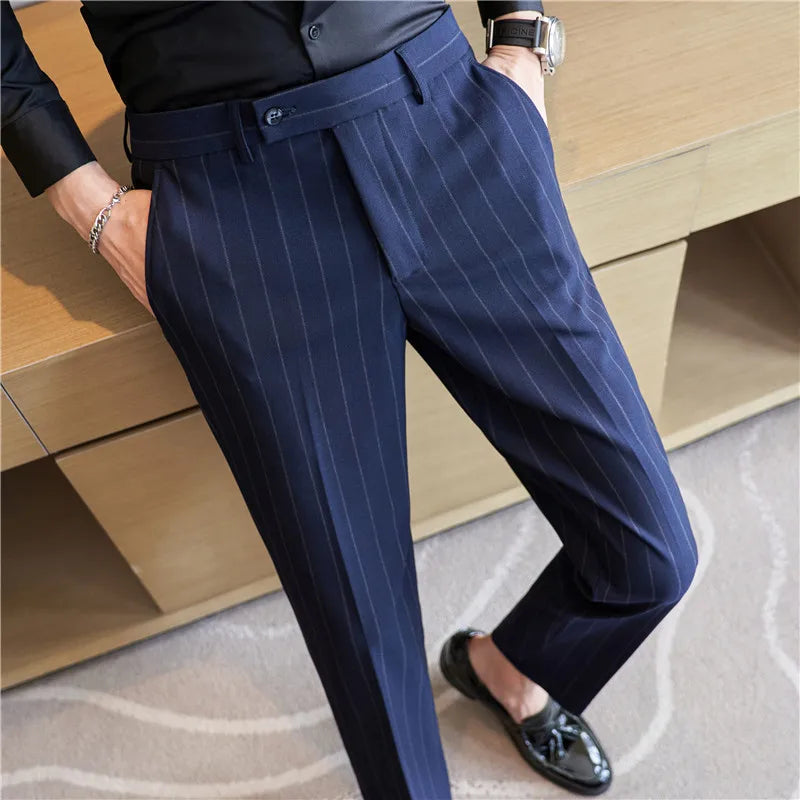 Pinstripe Pakbroek voor Heren Zevyn