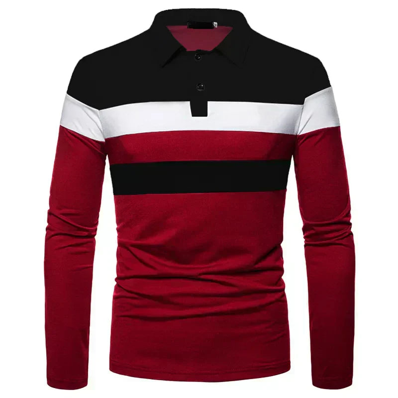 Heren Poloshirt met Lange Mouwen Slingint Zevyn