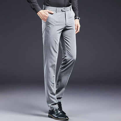 Premium Heren Kostuum Broek Gestreept Zevyn