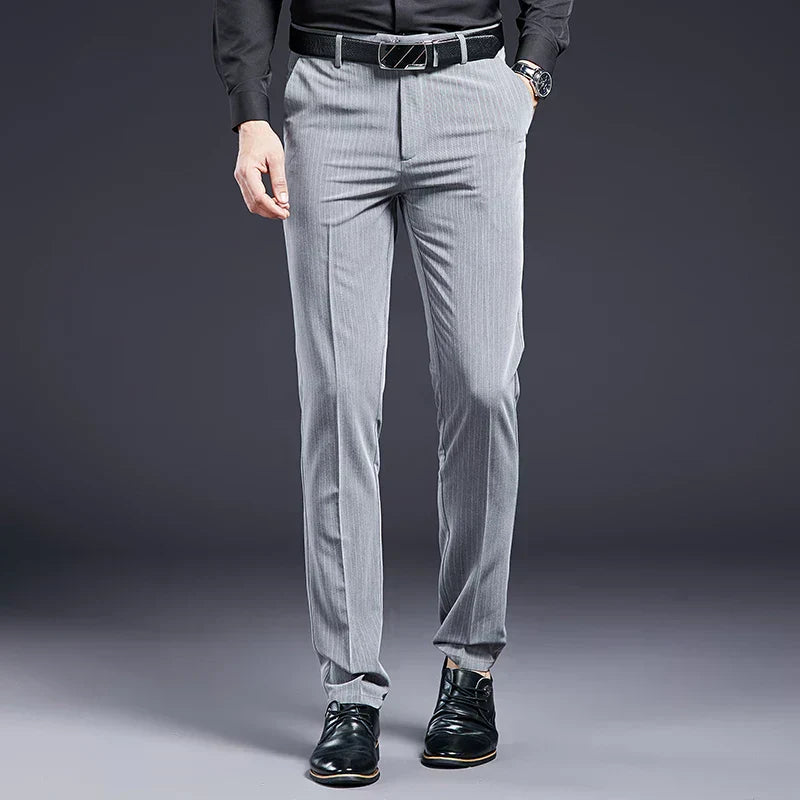 Premium Heren Kostuum Broek Gestreept Zevyn
