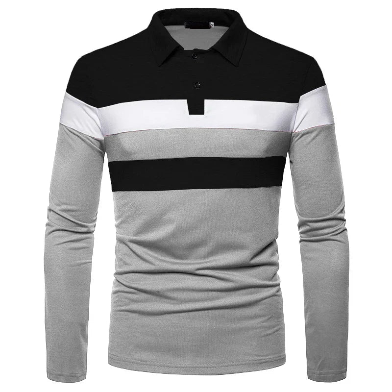 Heren Poloshirt met Lange Mouwen Slingint Zevyn