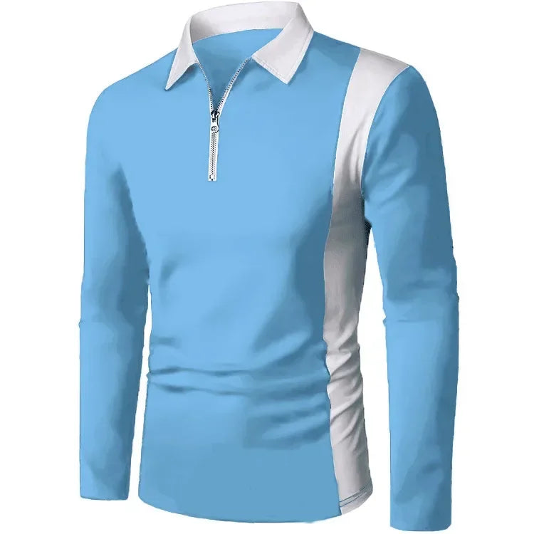 Heren Lange Mouwen Polo Shirt Padrony Zevyn