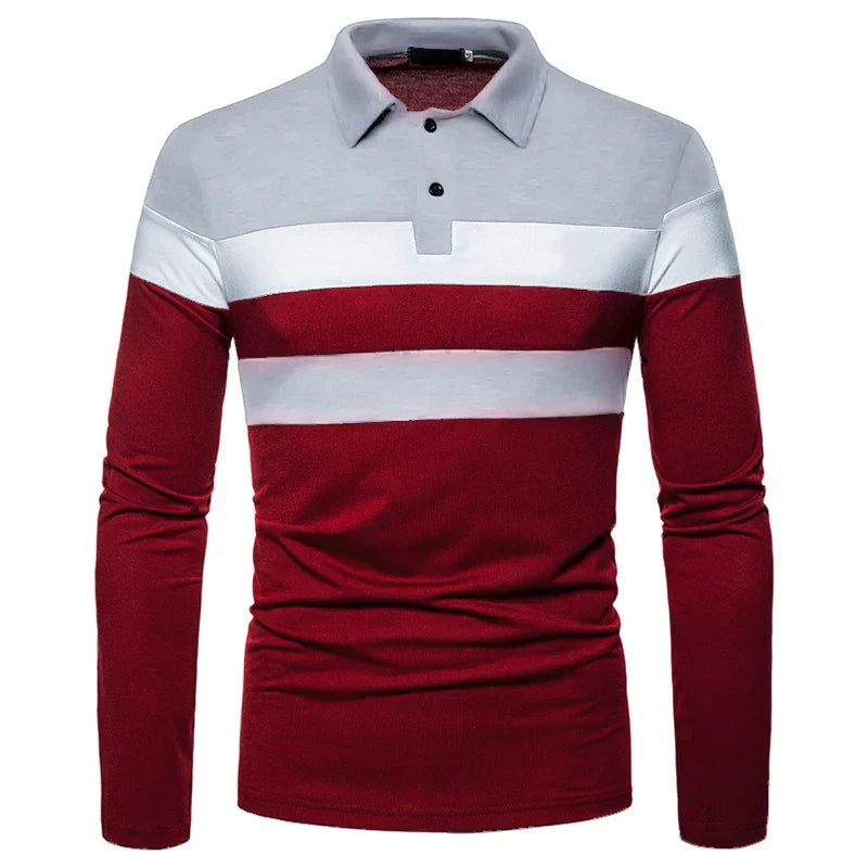 Heren Poloshirt met Lange Mouwen Slingint Zevyn